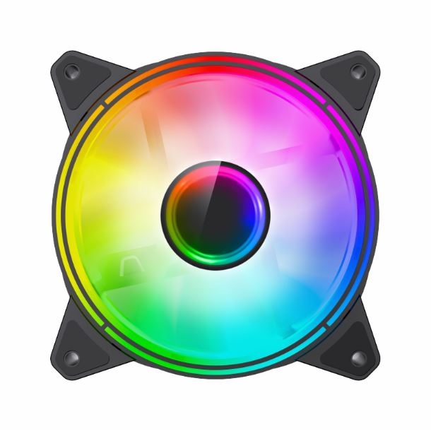 FAN GAMEMAX P/ GABINETE 120MM ARGB FN-12RAINBOW-QI