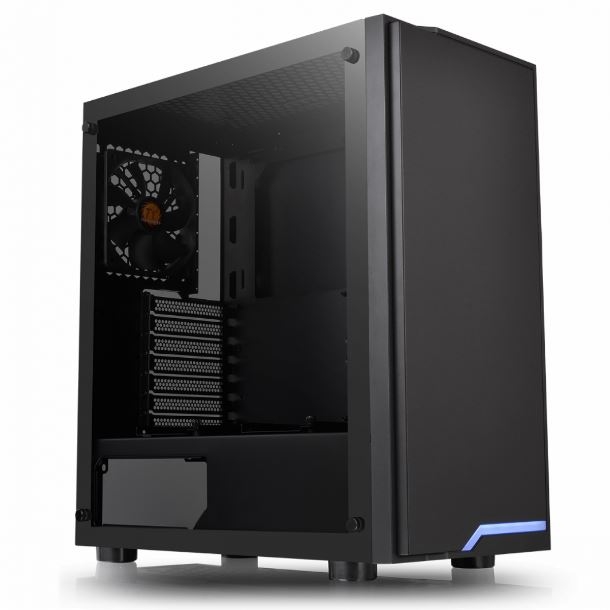 GABINETE THERMALTAKE H100 TG BLACK BLUE LED