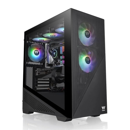 GABINETE THERMALTAKE DIVIDER 370 TG FAN X3 ARGB PWM BLACK