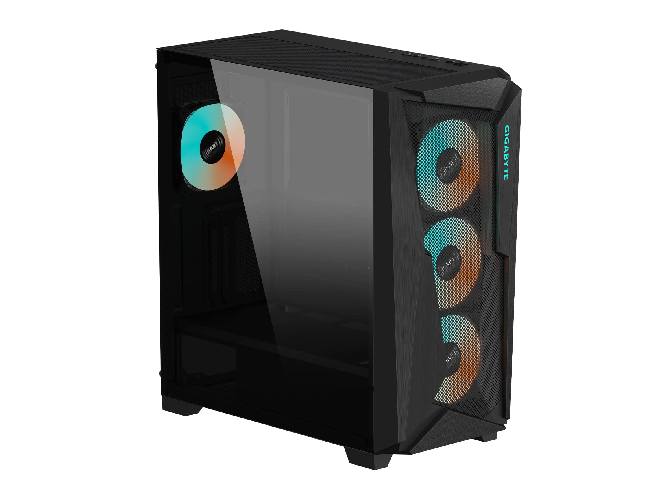 GABINETE GIGABYTE C301G LATERAL DE VIDRIO CON 4 FANES ARGB
