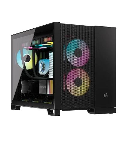 GABINETE CORSAIR 2500D AIRFLOW TG MID-TOWER BLACK (1411)