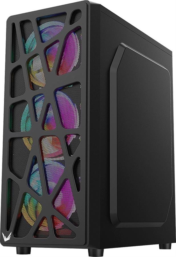 GABINETE GAMER FORMULA V MANA BLACK (ATX/MATX + 4 FANS FRGB)