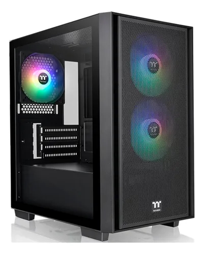 GABINETE GAMER THERMALTAKE VERSA H16 TG ARGB BLACK TEMP GLASS