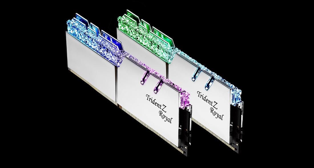 MEMORIA 16GB (2X8) DDR4 3600 GSKILL TRIDENT Z ROYAL RGB SILV
