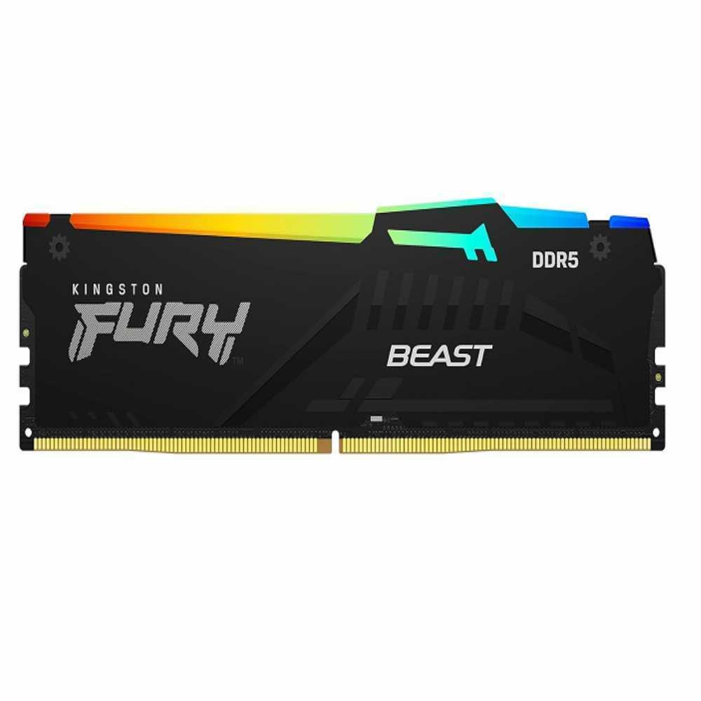 MEMORIA DDR5 KINGSTON 16GB 5200 MHZ FURY BEAST BLACK RGB (8639)