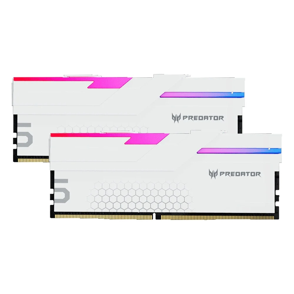 MEMORIA 32GB (2X16GB) DDR5 PREDATOR HERMES RGB WHITE 7200MHZ