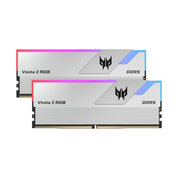 MEMORIA 32GB (16GBX2) 6000MHZ PREDATOR VESTA II RGB SILVER CL36