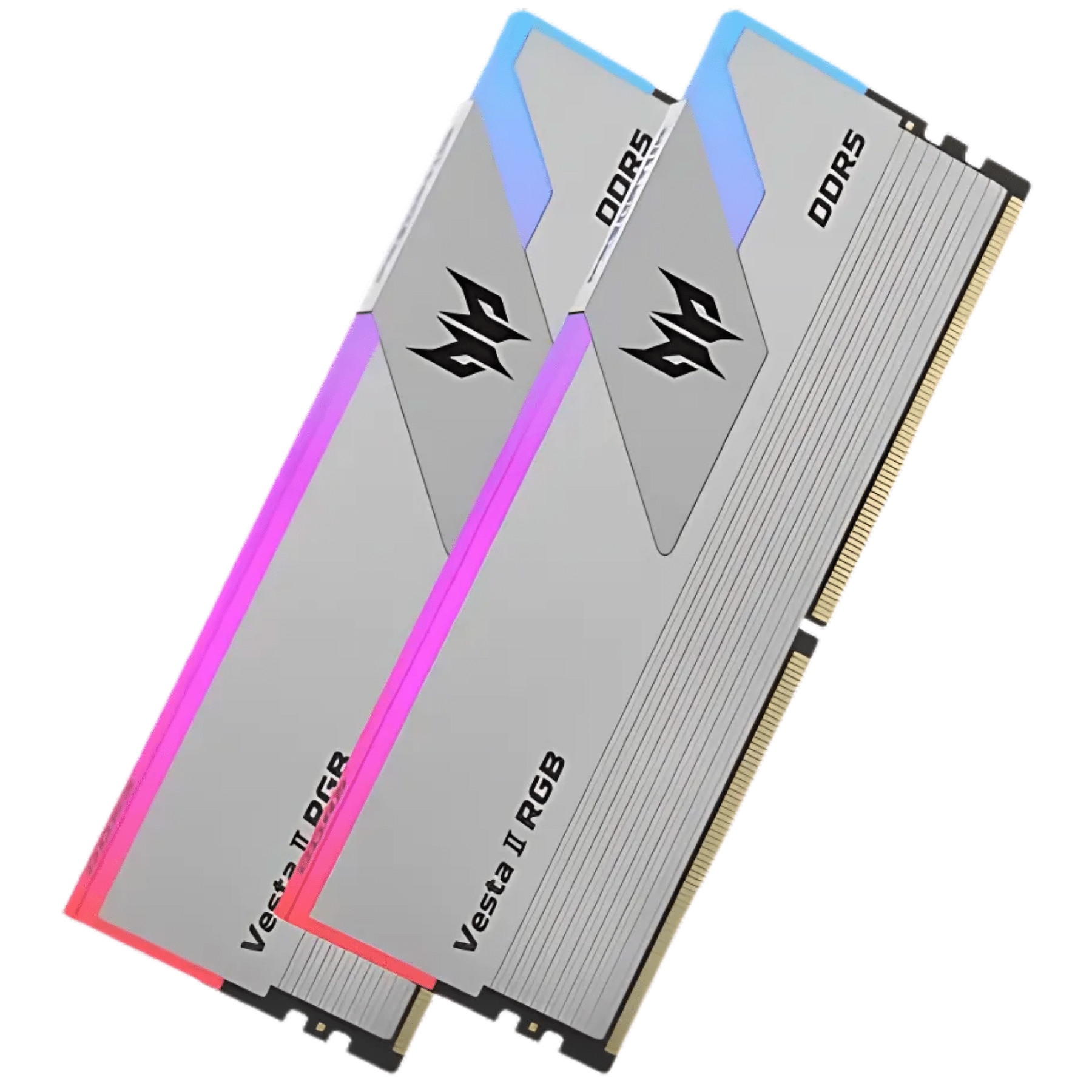 MEMORIA 64GB (32GBX2) 6400MHZ PREDATOR VESTA II RGB SILVER