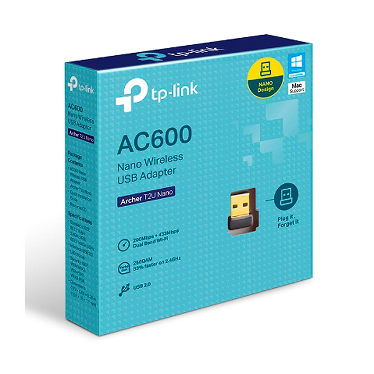 ARCHER T2U NANO P.REDW USB AC600 DUAL BAND (9978)
