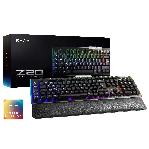 TECLADO EVGA Z20 RGB MECANICO CLICKY SPANISH