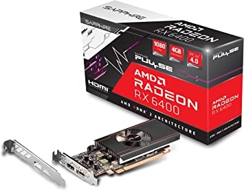 VIDEO RADEON RX 6400 SHAPPIRE PULSE LR GDDR6 4G