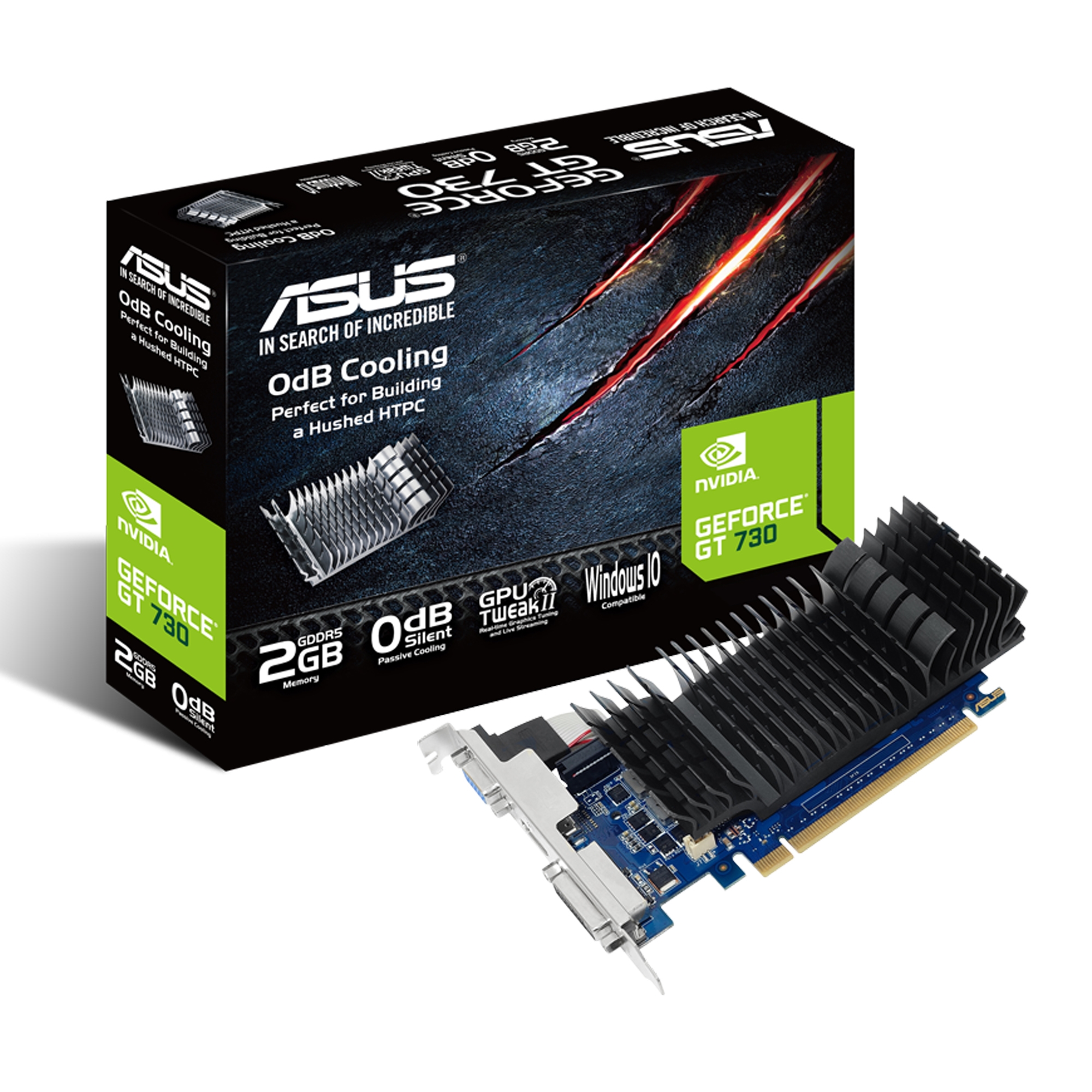 VIDEO GEFORCE GT 730 ASUS BRK 2GD5 SL 2GB
