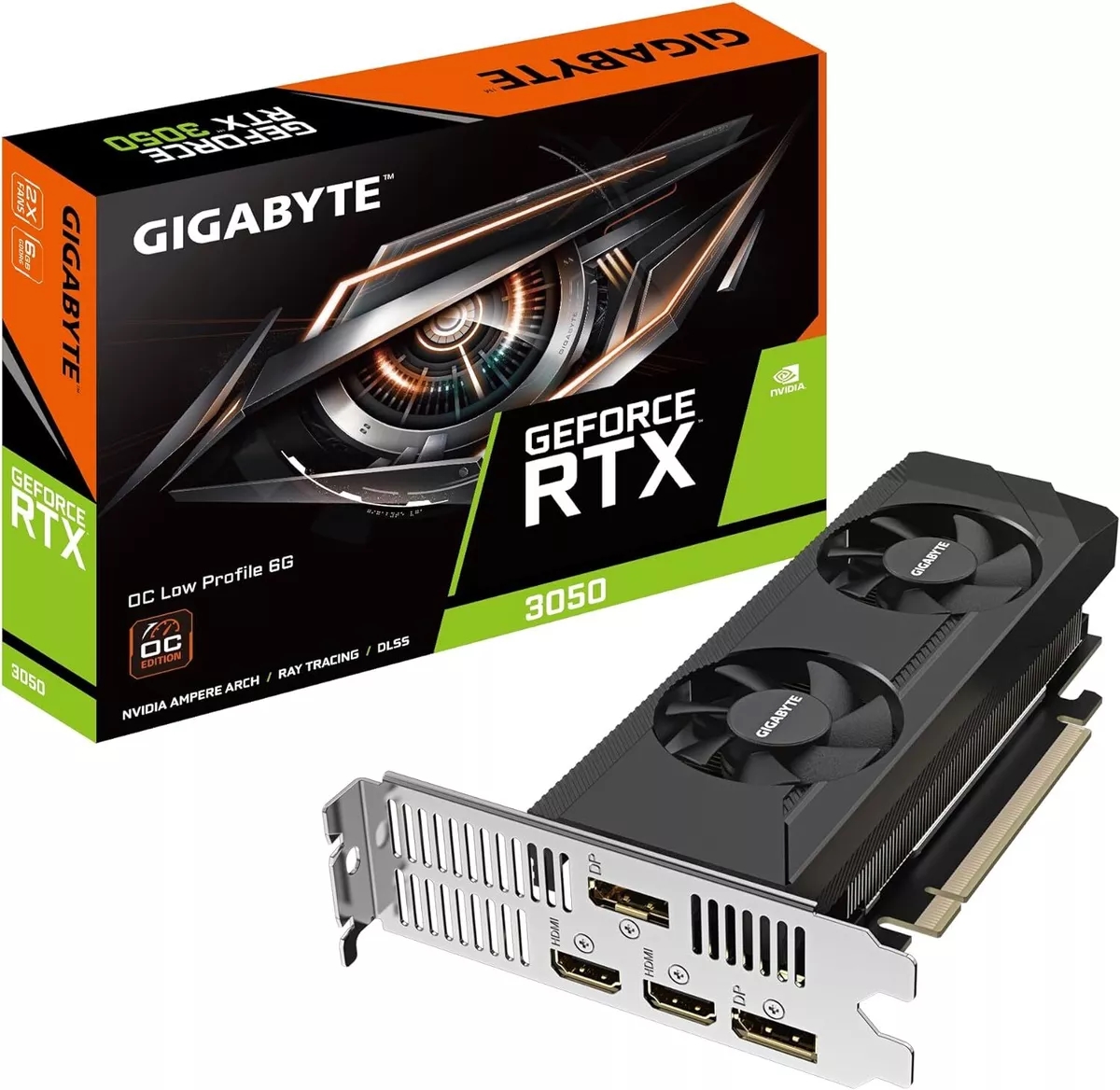VIDEO GEFORCE RTX 3050 GIABYTE OC LOW PROFILE 6GB