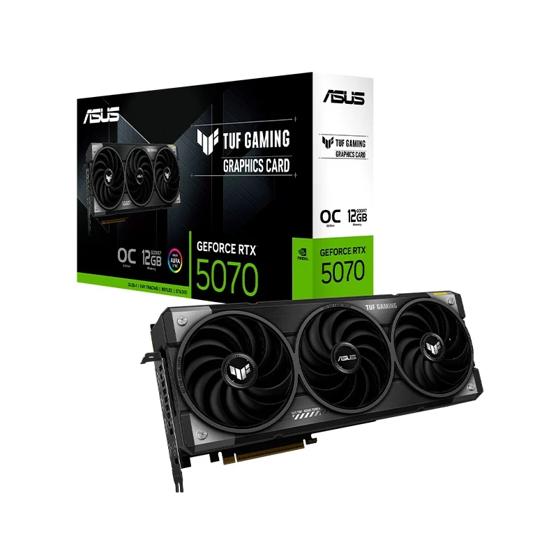 VIDEO GEFORCE RTX 5070 ASUS TUF GAMING OC 12G GDDR7