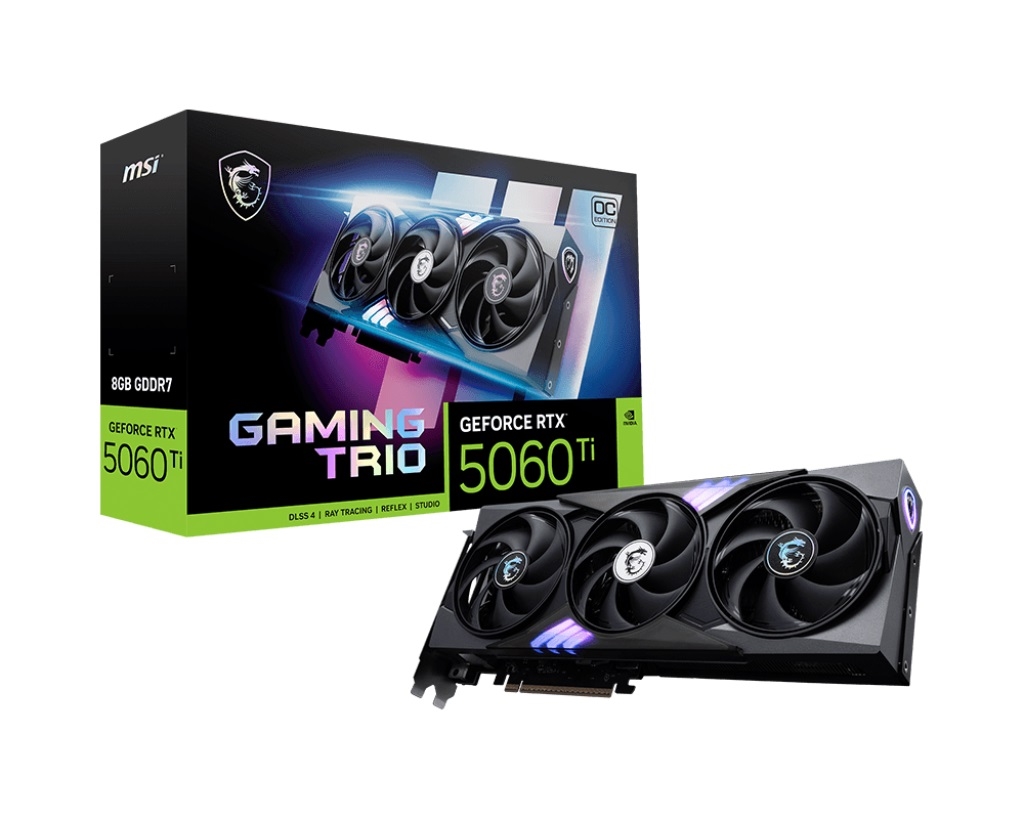VIDEO GEFORCE RTX 5060 TI MSI GAMING TRIO OC 8GB