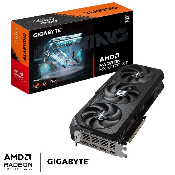 VIDEO RADEON RX 9070XT GIGABYTE GAMING OC 16GB