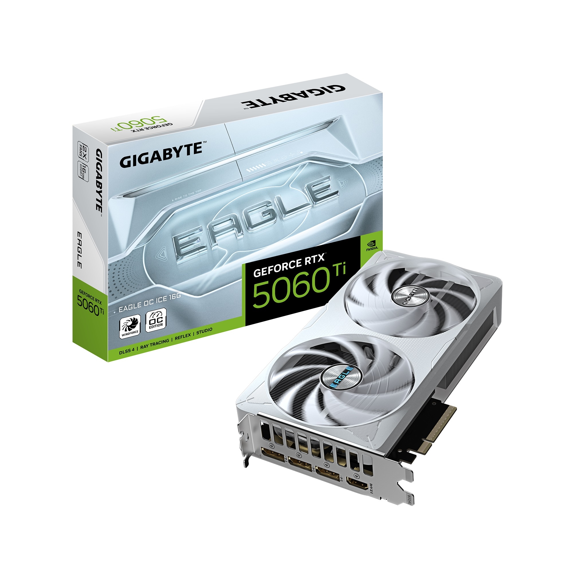 VIDEO GEFORCE RTX 5060 TI GIGABYTE EAGLE OC ICE 8GB (WHITE)