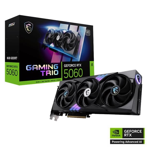 VIDEO GEFORCE RTX 5060 MSI GAMING TRIO OC 8GB